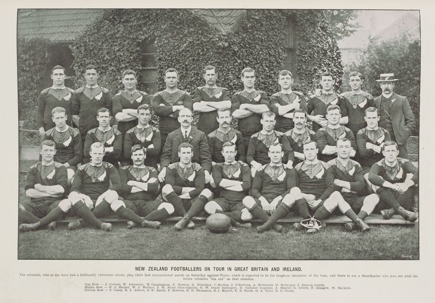 L'équipe de Nouvelle-Zélande en 1905
