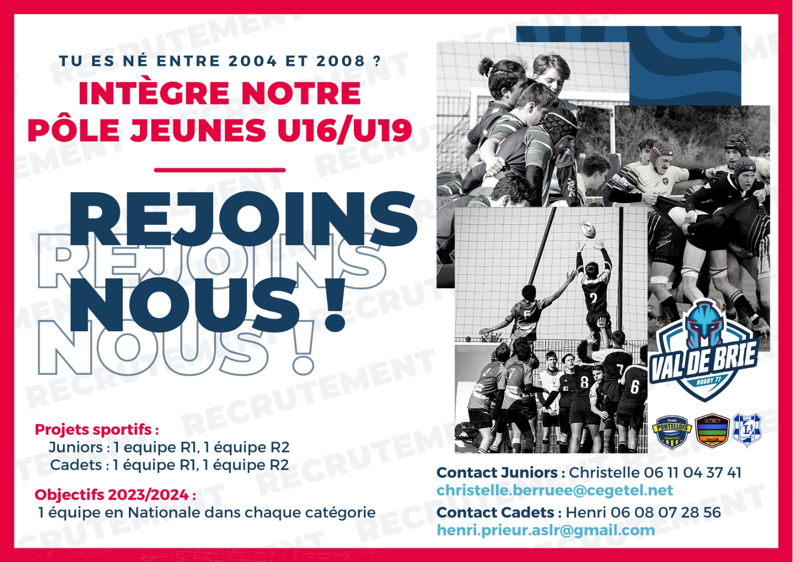 Inscription des Jeunes pour la saison 2022-2023