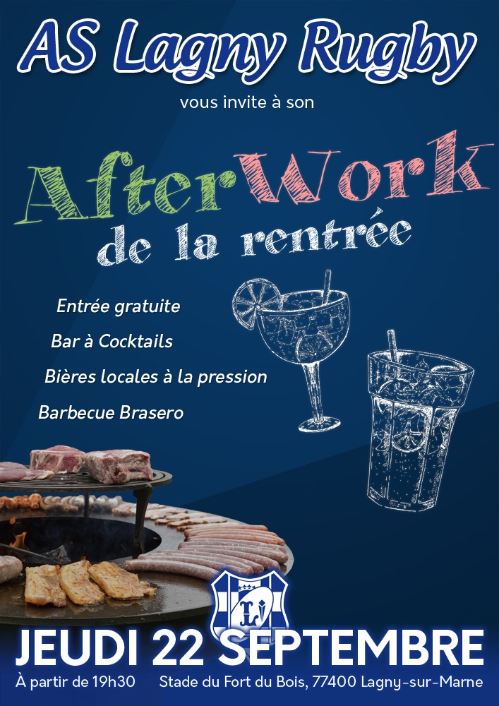 Afterwork de rentrée, venez nombreux le 22 septembre 2022