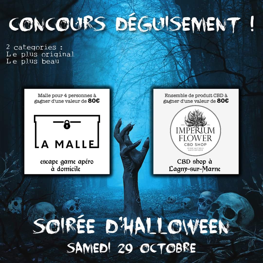 Soirée Halloween du 29 octobre, CONCOURS DE DÉGUISEMENT, ANIMATION DJ !