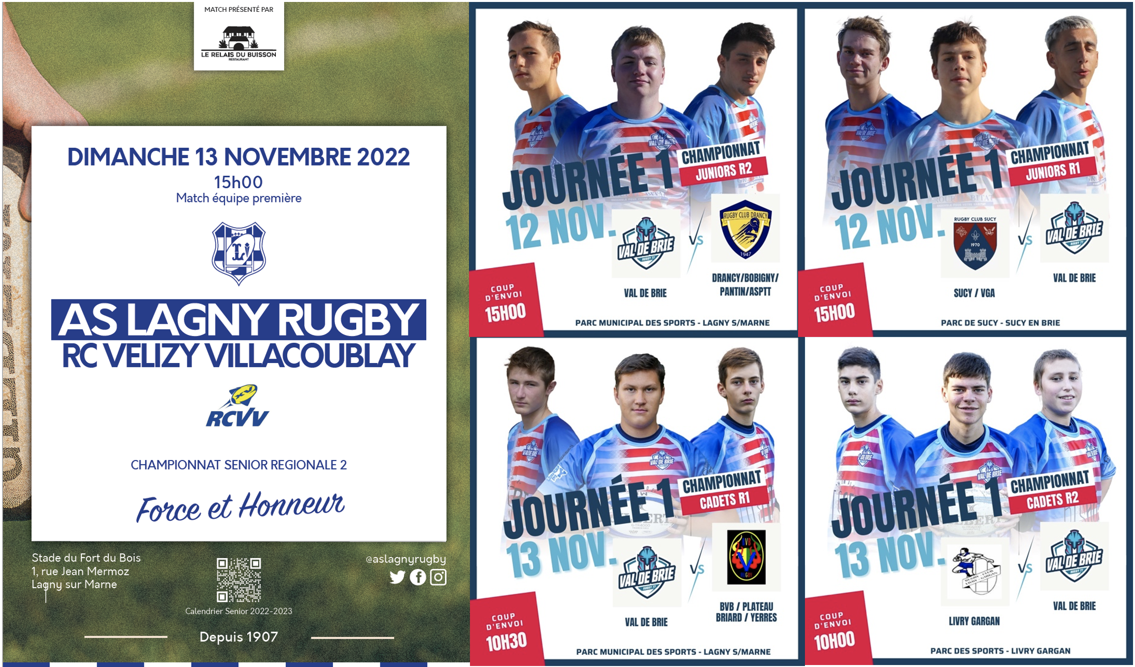 Grand week-end de rugby, les championnats à XV des jeunes débutent, plus match seniors à domicile