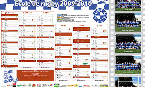 2010 – Le calendrier de l&rsquo;école
