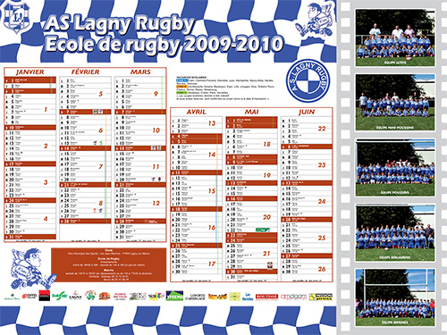 2010 – Le calendrier de l&rsquo;école