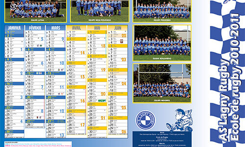2011 – Le calendrier de l&rsquo;école
