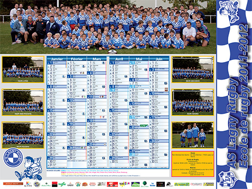 2012 – Le calendrier de l’école et vœux 2012