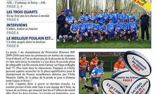 Le journal « Les Bleus et Blancs »